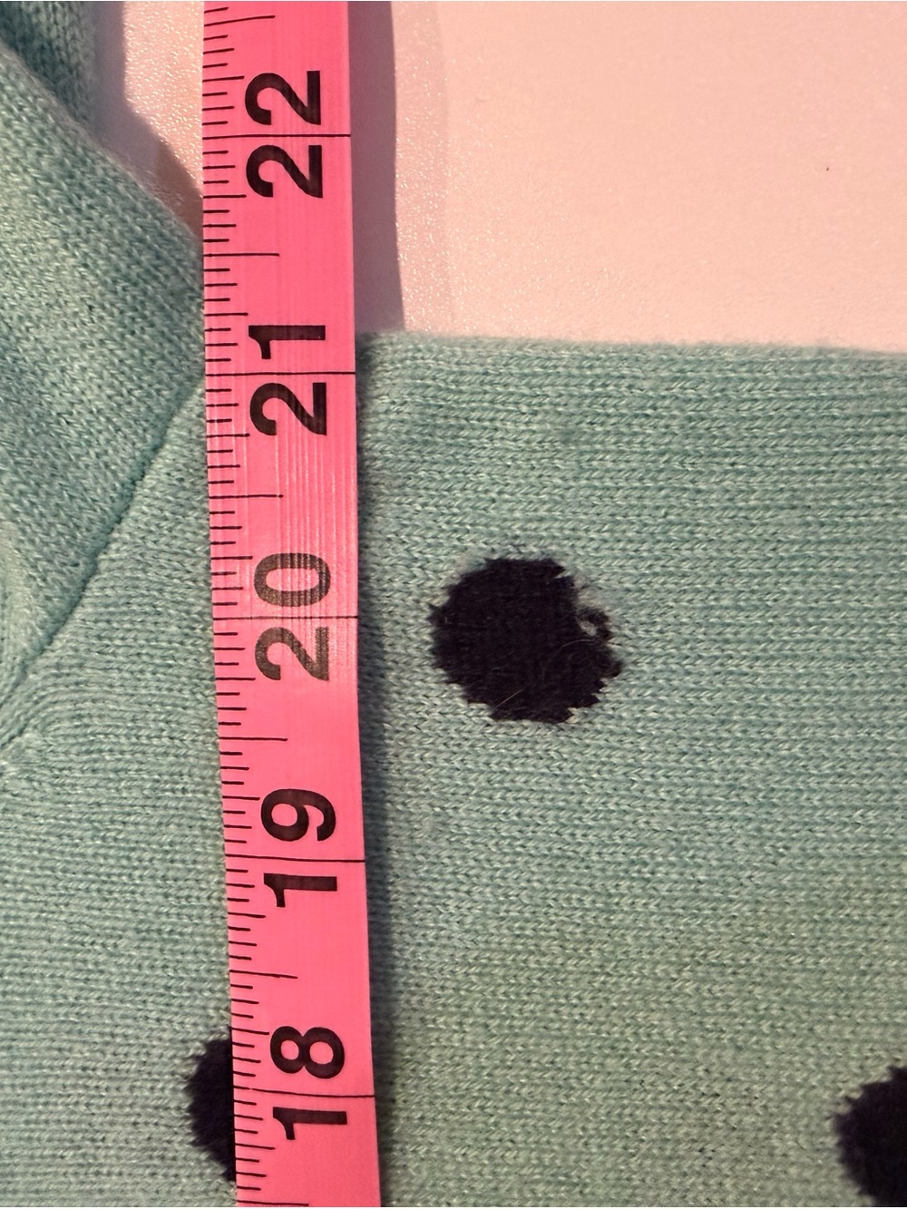 Talbots Tiffany Blue Cashmere Women’s Polka Dot Lightweight Sweater - Picture 13 of 15